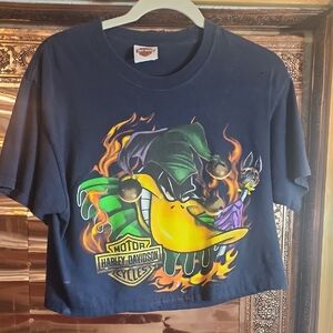 Harley-Davidson  Womens Cropped Looney Tunes Graphic Tee